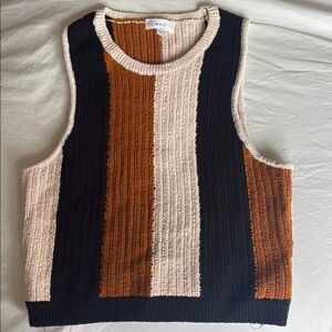 A.L.C. Striped Knit Tank Top